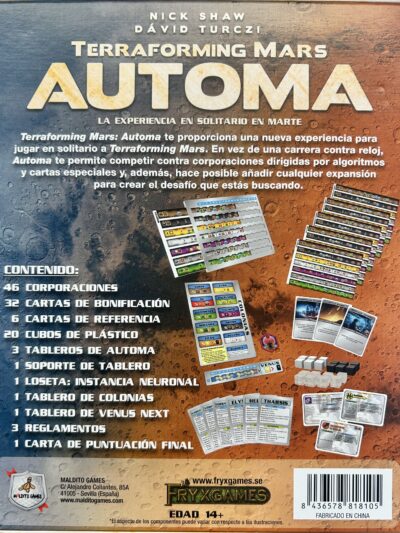 BG - Terraforming Mars: Automa - Spanish