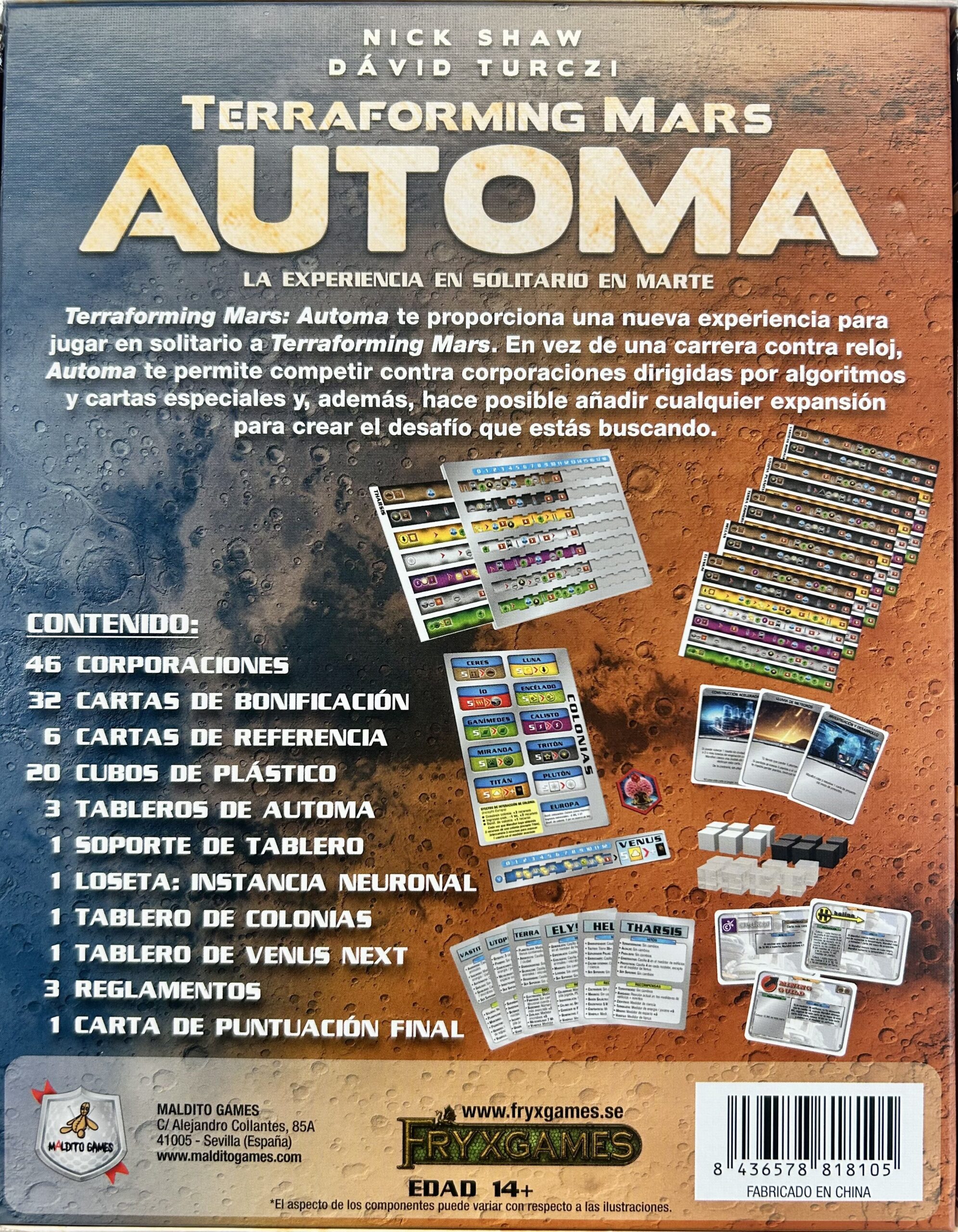 BG - Terraforming Mars: Automa - Spanish