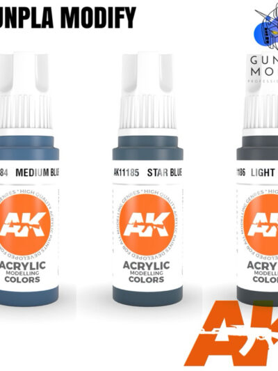 AKL - AK Interactive 3G Acrylic: Medium Blue 18ml