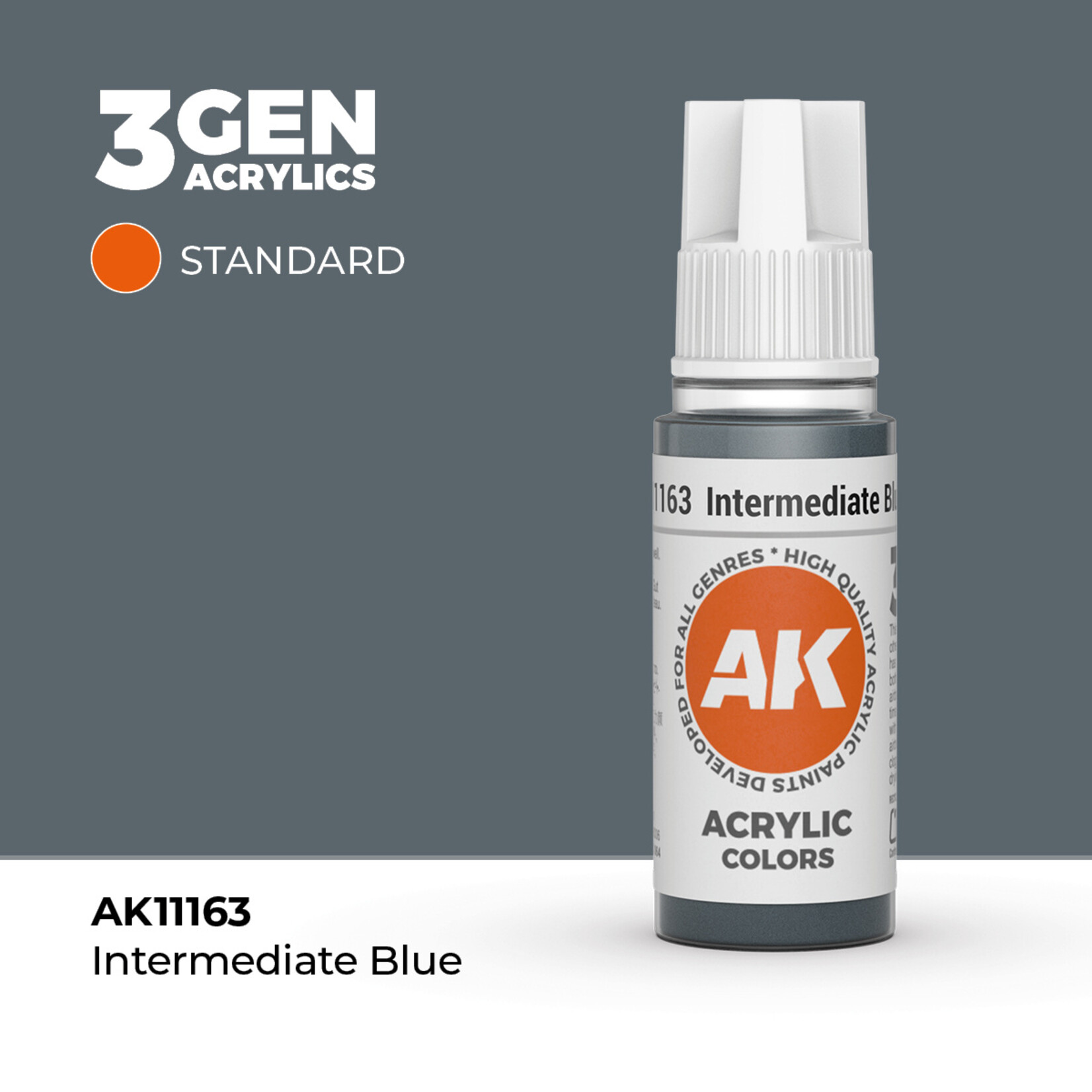 AKL - AK Interactive 3G Acrylic: Intermediate Blue 18ml