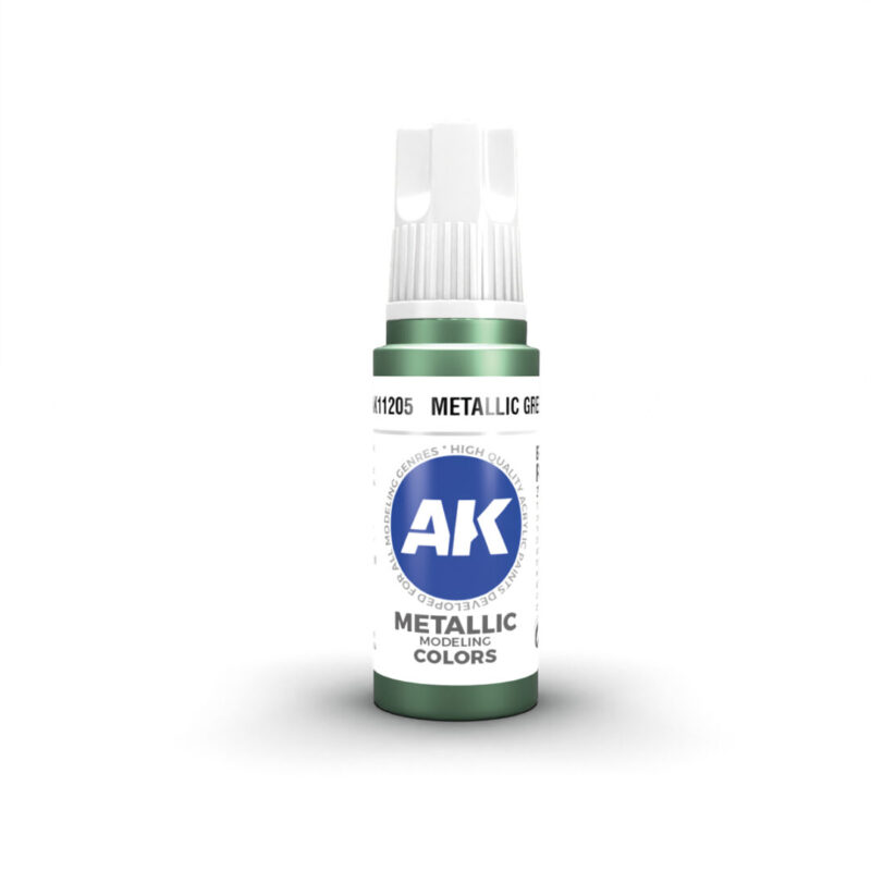 AKL - AK Interactive 3G Acrylic: Metallic Green 18ml