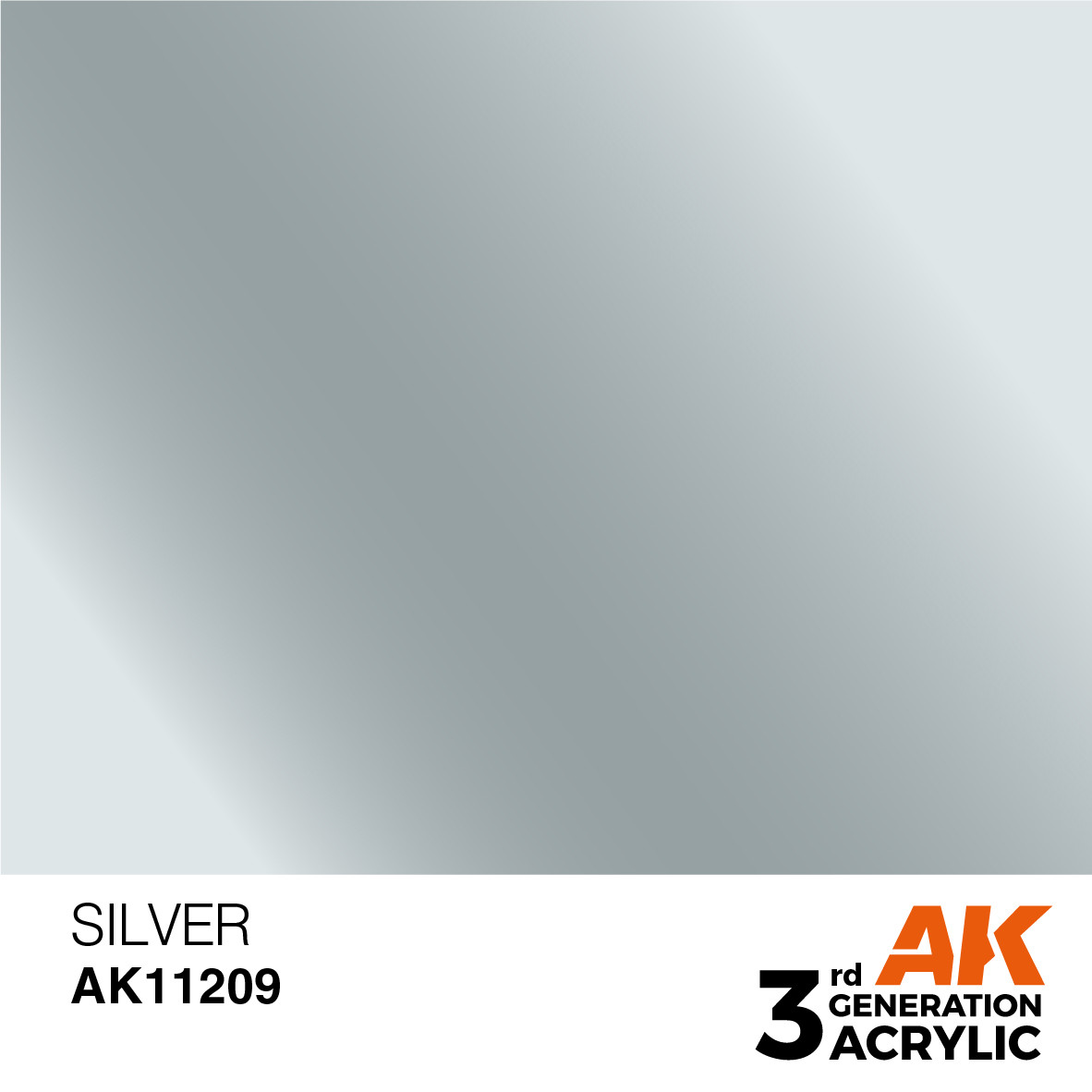 AKL - AK Interactive 3G Acrylic: Silver 18ml
