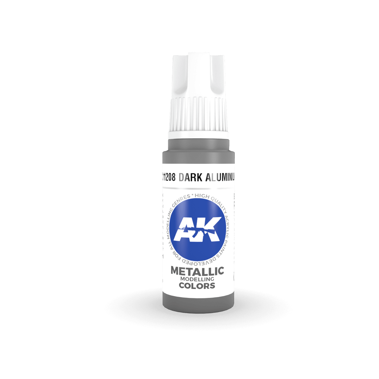 AKL - AK Interactive 3G Acrylic: Dark Aluminium 18ml