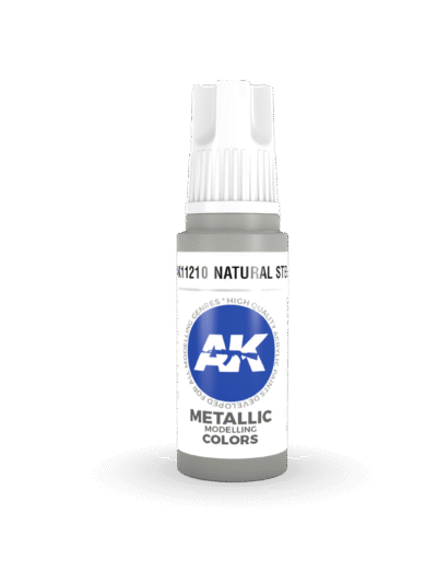 AKL - AK Interactive 3G Acrylic: Natural Steel 18ml
