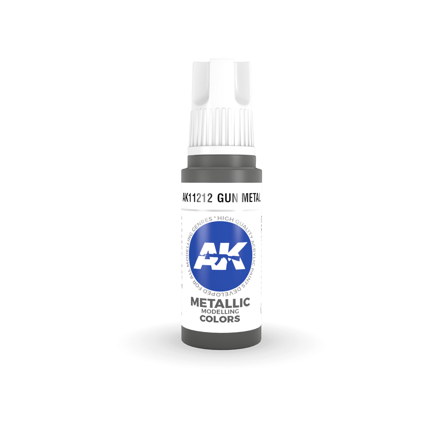 AKL - AK Interactive 3G Acrylic: Gun Metal 18ml
