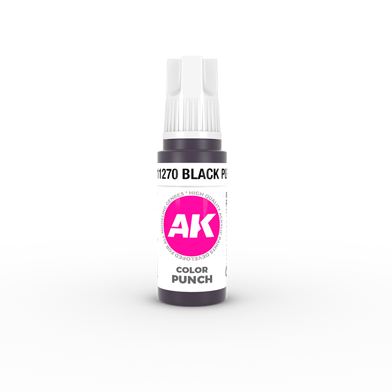 AKL - AK Interactive 3G Acrylic: Black Purple 18ml