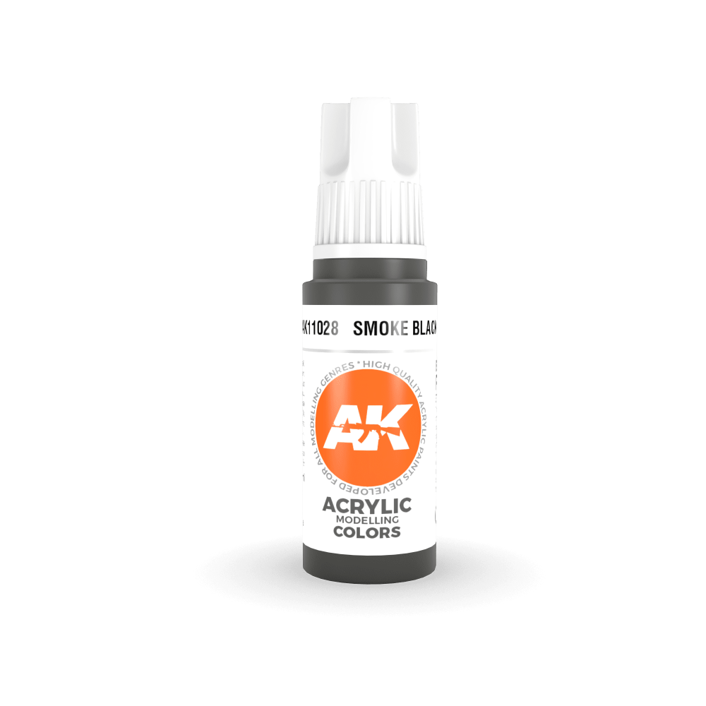 AKL - AK Interactive 3G Acrylic: Smoke Black 18ml