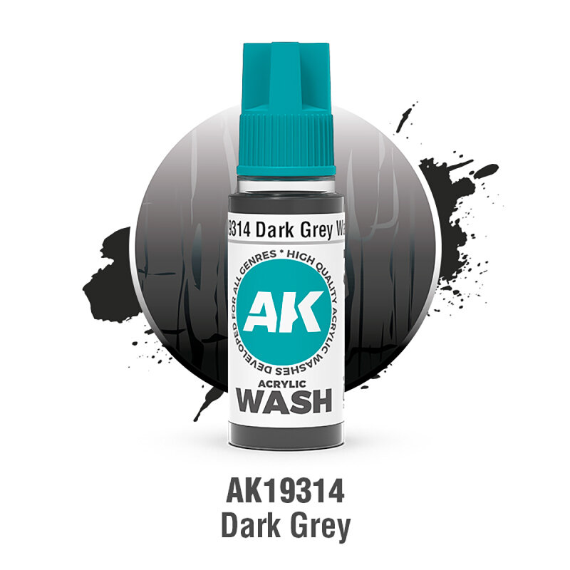 AKL - AK Interactive 3G Acrylic: Dark Grey 18ml