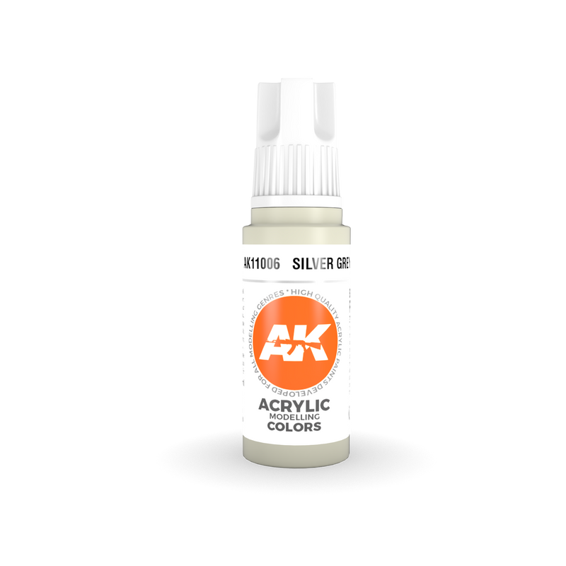 AKL - AK Interactive 3G Acrylic: Silver Grey 18ml