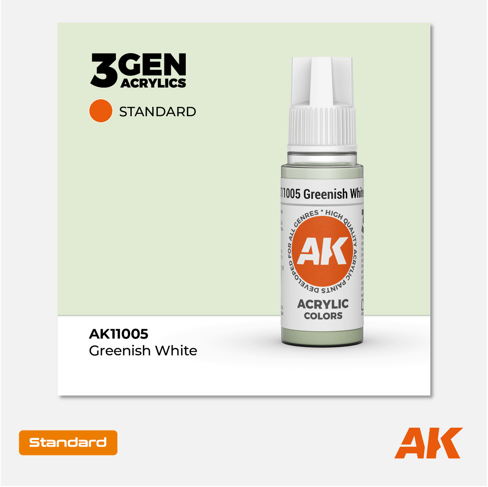 AKL - AK Interactive 3G Acrylic: Greenish White 18ml