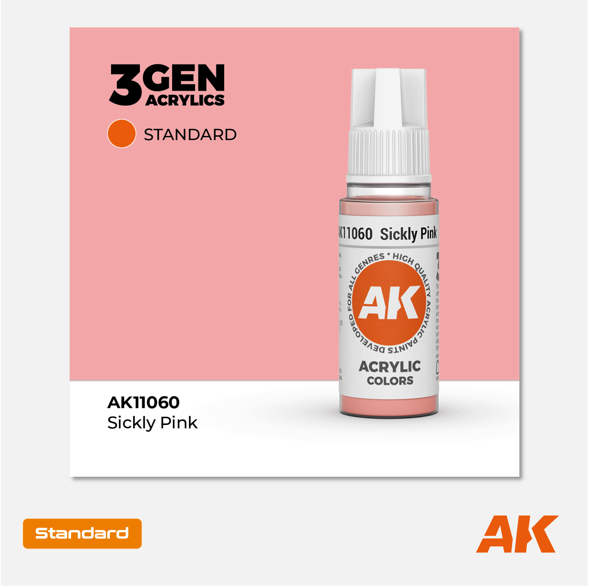 AKL - AK Interactive 3G Acrylic: Sickly Pink 18ml