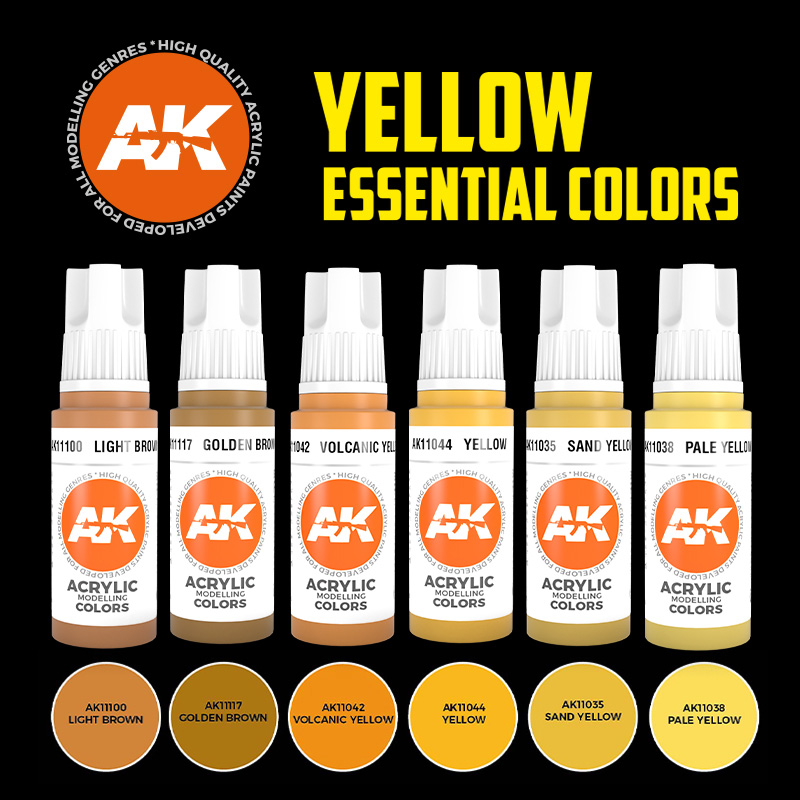 AKL - AK Interactive 3G Acrylic: Yellow 18ml