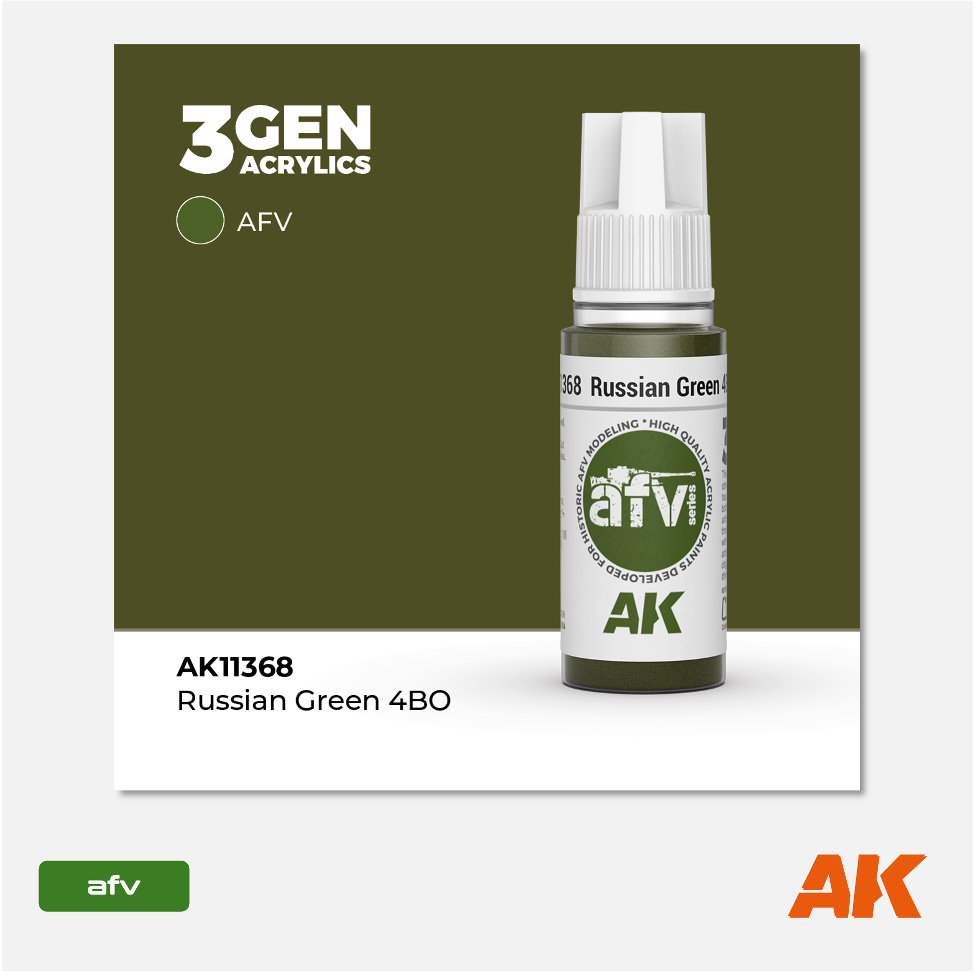 AKL - AK Interactive 3G Acrylic: Russian Green 18ml