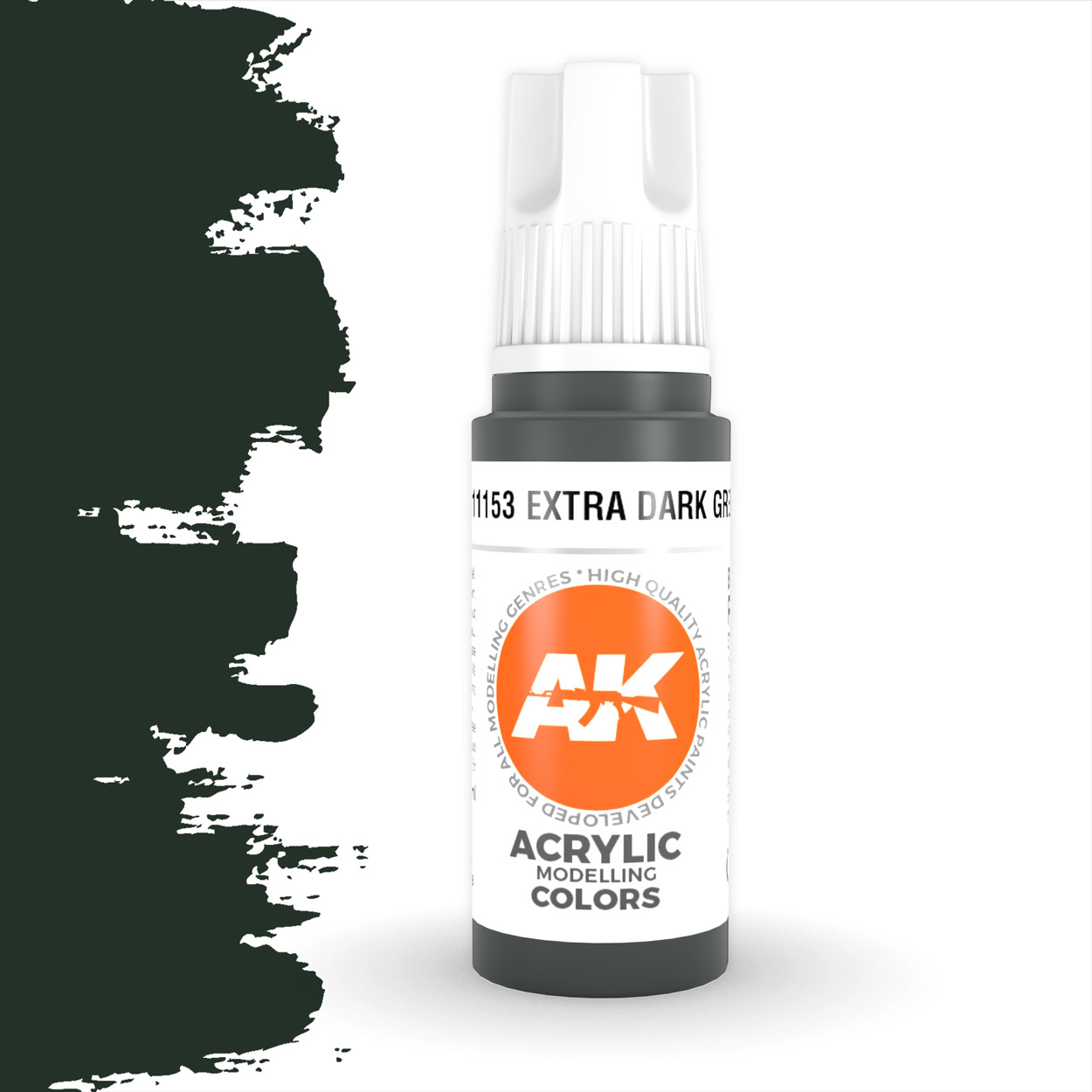 AKL - AK Interactive 3G Acrylic: Extra Dark Green 18ml