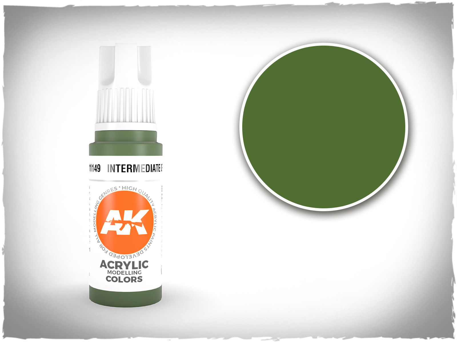 AKL - AK Interactive 3G Acrylic: Intermediate Green 18ml