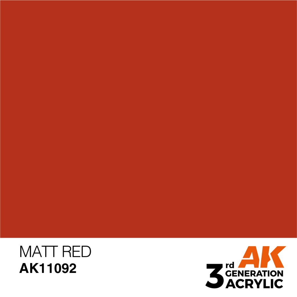 AKL - AK Interactive 3G Acrylic: Matt Red 18ml