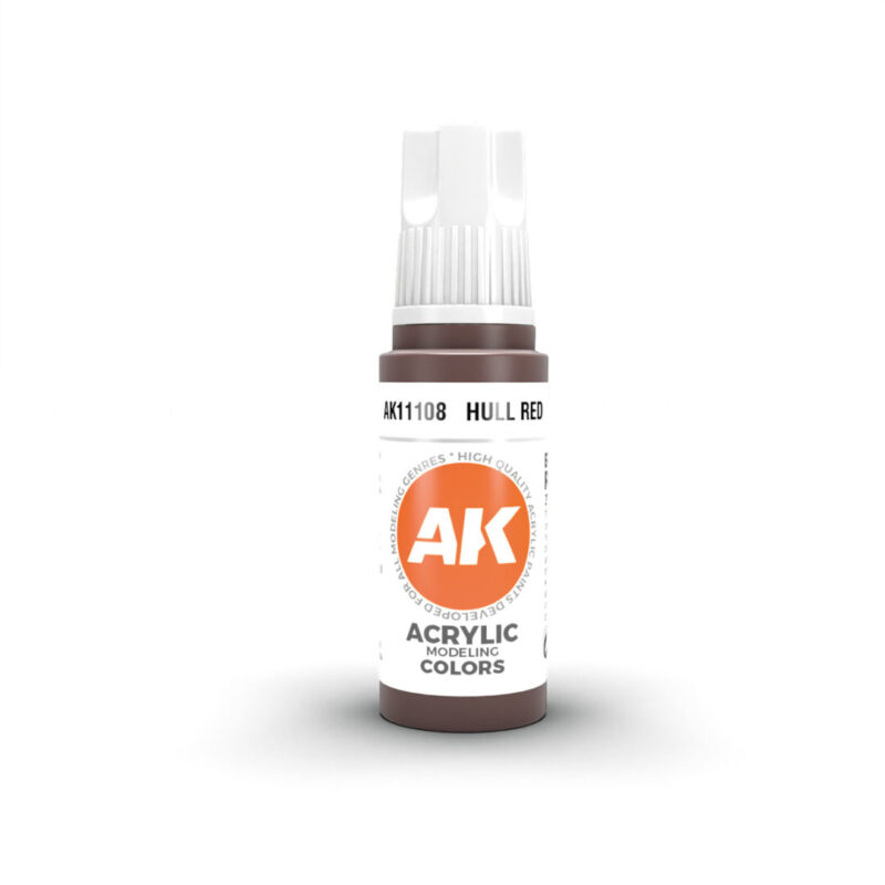 AKL - AK Interactive 3G Acrylic: Hull Red 18ml