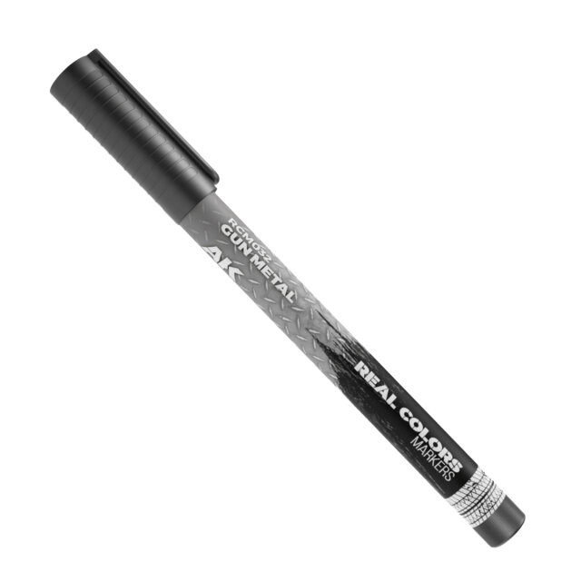 AKL - AK Interactive Real Colors Markers Gun Metal