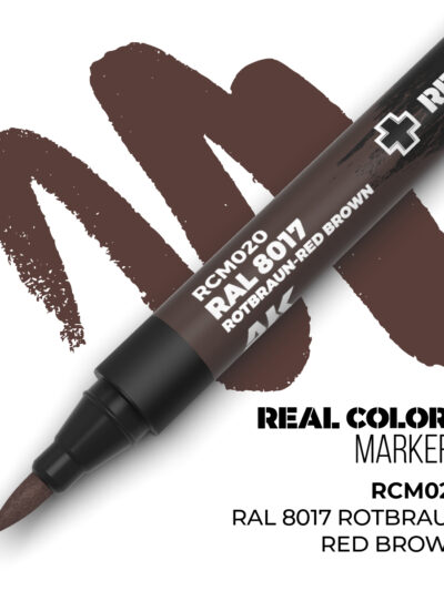 AKL - AK Interactive Real Colors Markers RAL 8017 Rotbraun-Red Brown